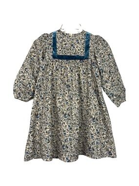 Hadas Square-Yoke Floral Boho Girls Dress